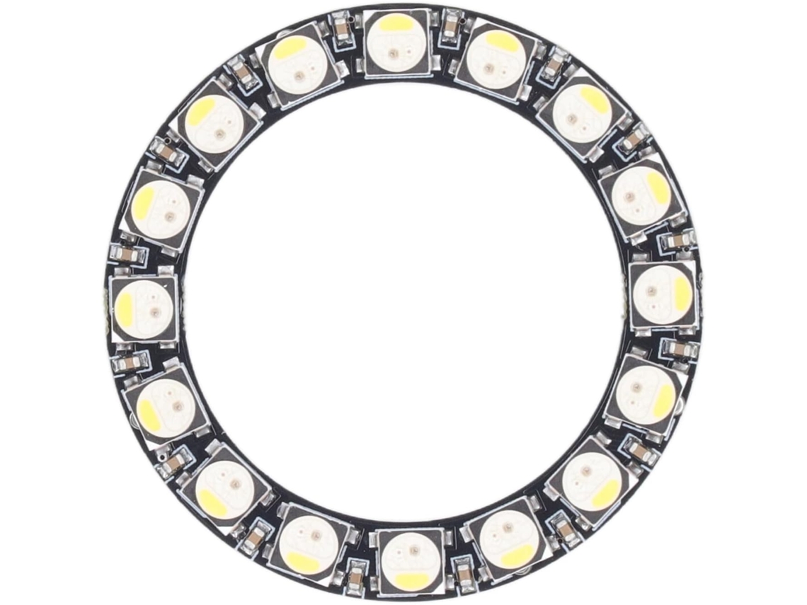Placa De Anel Led Rgb Sk6812, Controlador Luz 16 Bits, 32 Cores Com