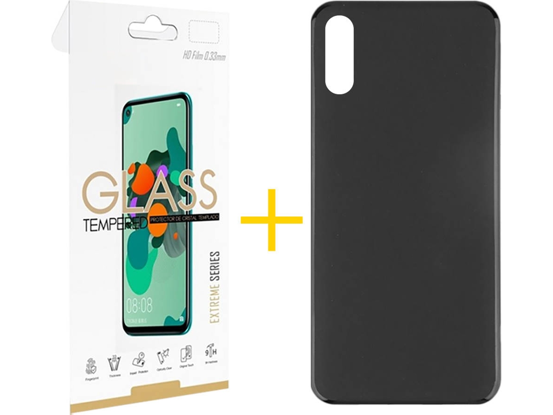 Kit Capa e Película Xiaomi Redmi 9A SKYHE Liso (Preto)