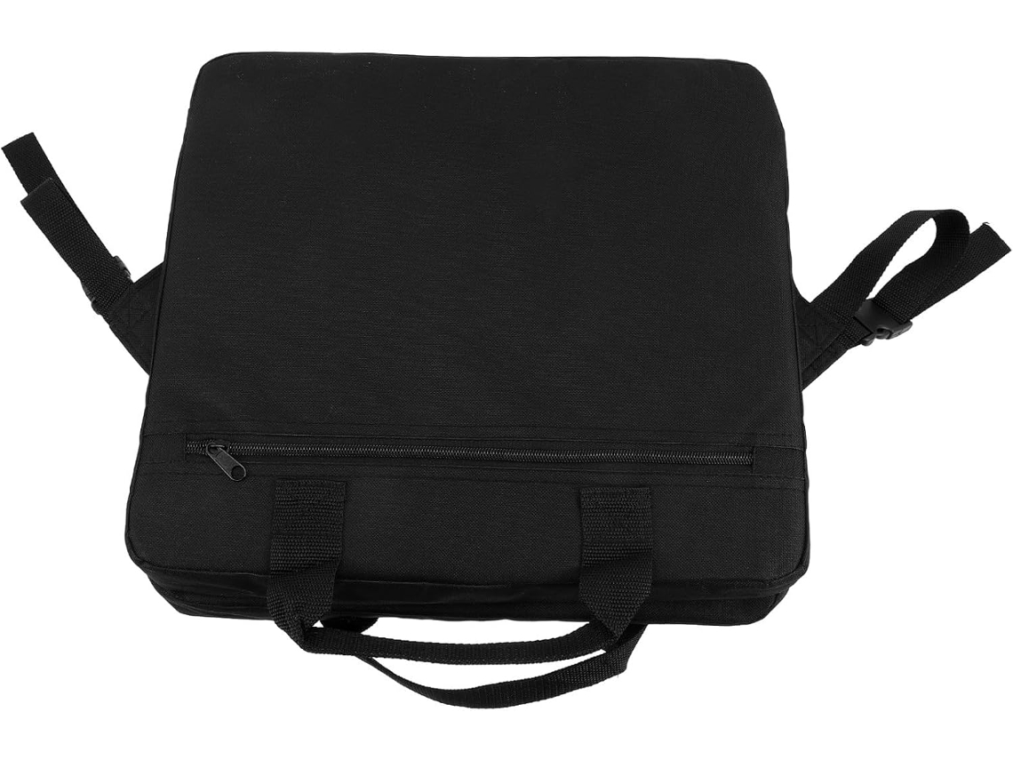 Cadeira Dobrável Preta Com Encosto Ajustável, Leve E Portátil, Compacta Para Camping Ao Ar Livre.