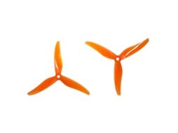 Hélices Gemfan 5127.9 de 3 Pás, 5,1 Polegadas, em Policarbonato, Cinzento Escuro Nº 2, com Furo de 5 Mm para Drones de Corrida Fpv. MDUG