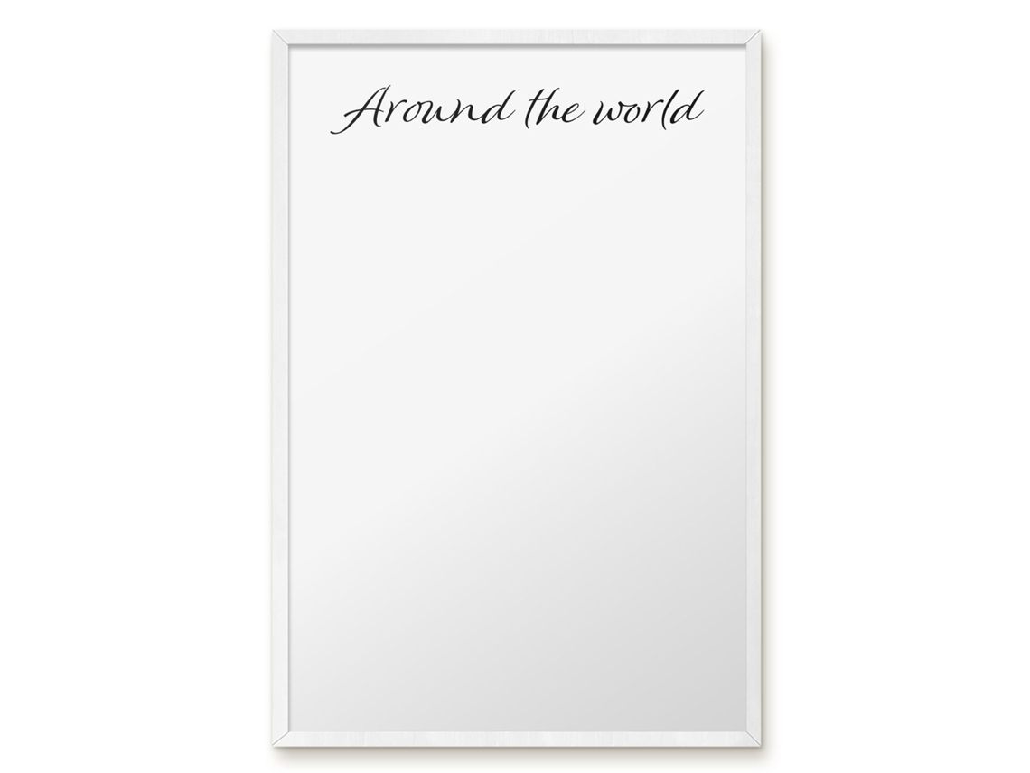 Magnetic Board Around The World For The Living Room Espelharte (40x60 Cm)