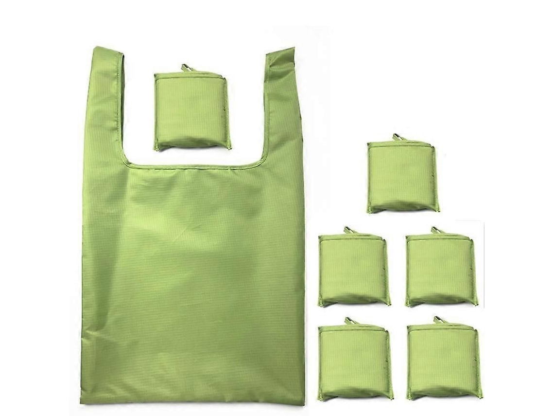 Conjunto de 5 Sacolas de Compras Ecológicas e Dobráveis ​​para Armazenamento, Bolsa de Viagem Reciclada GOKOCO