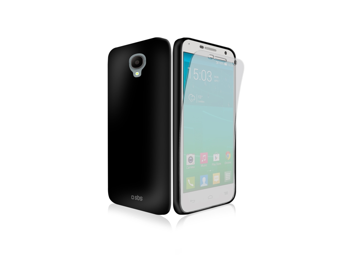 Capa Aero SBS p/ Alcatel Idol 2 SBS Preto e Protetor Ecrã