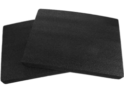 2 Peças Feuilles De Mousse De Polyéthylène Noires, 16x12 Pouces
