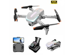 K109 Mini Drone Dobrável com Câmera Única 4K Luz de Respiração Colorida 3 Baterias Duração Da Bateria: 12 Min Cinza YIZHOOD