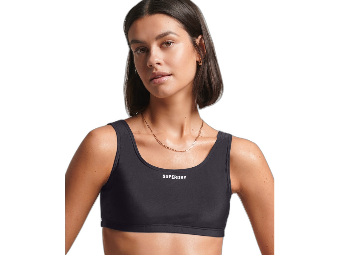 Top de Biquíni para Mulher SUPERDRY (M - Poliéster - Azul)
