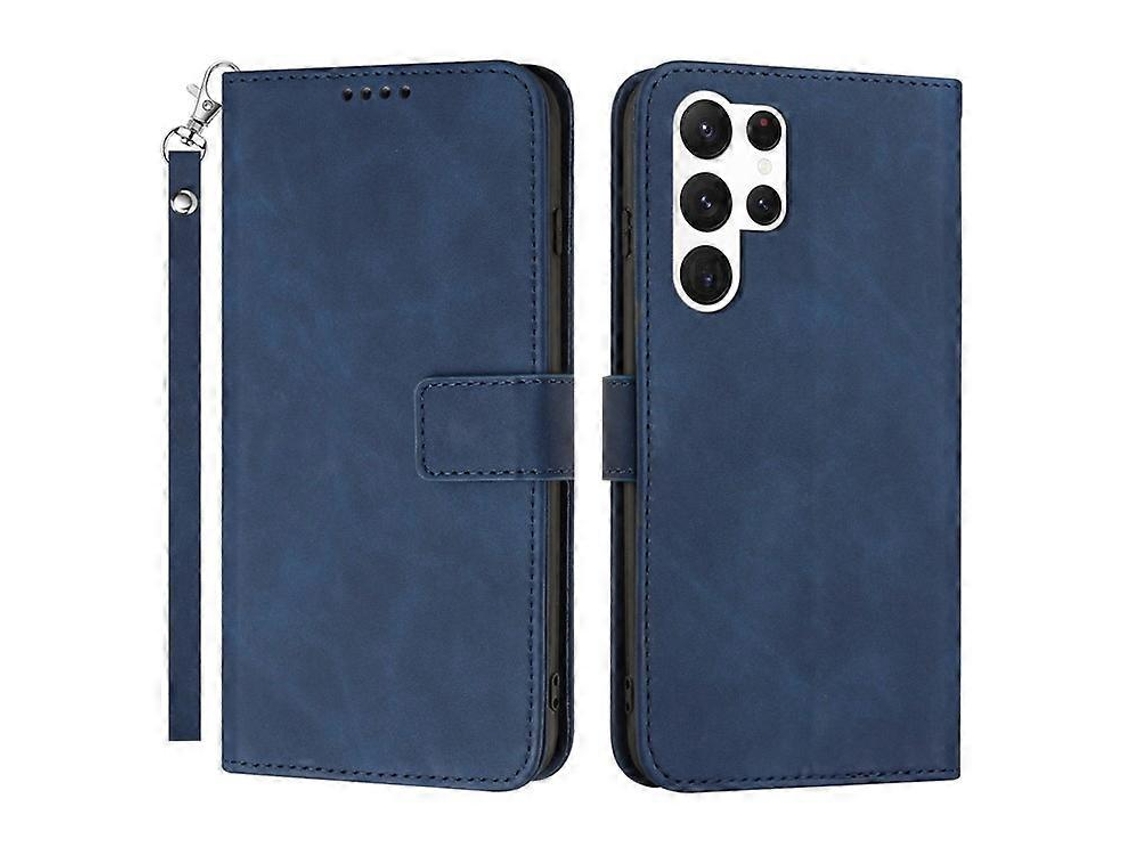 Capa De Celular Ultrafina Com Fecho Magnético E Suporte De Couro Pu, Compatível Com Samsung Galaxy S23, Capa Tipo Carteira Com Alça
