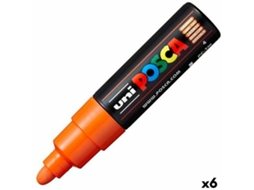 Marcadores POSCA Pc-7M Laranja 6 Unidades