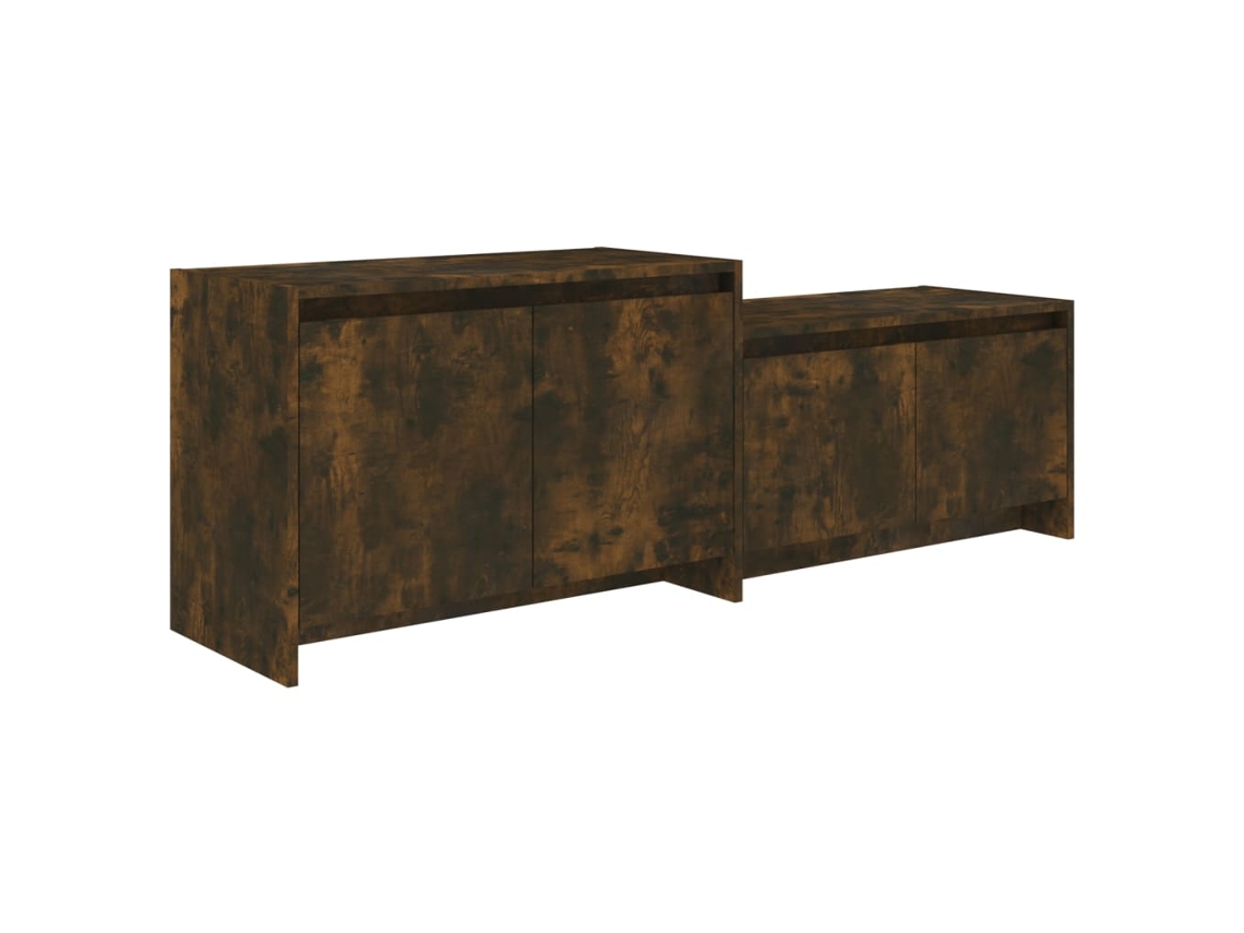 Tv Cabinet, Tv Cabinets Vidaxl Marrom Madeira Processada (n/a)