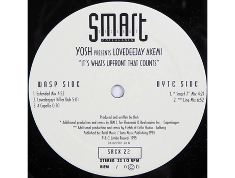 Vinil Its Whats Upfront That Counts Smart Records Copenhagen