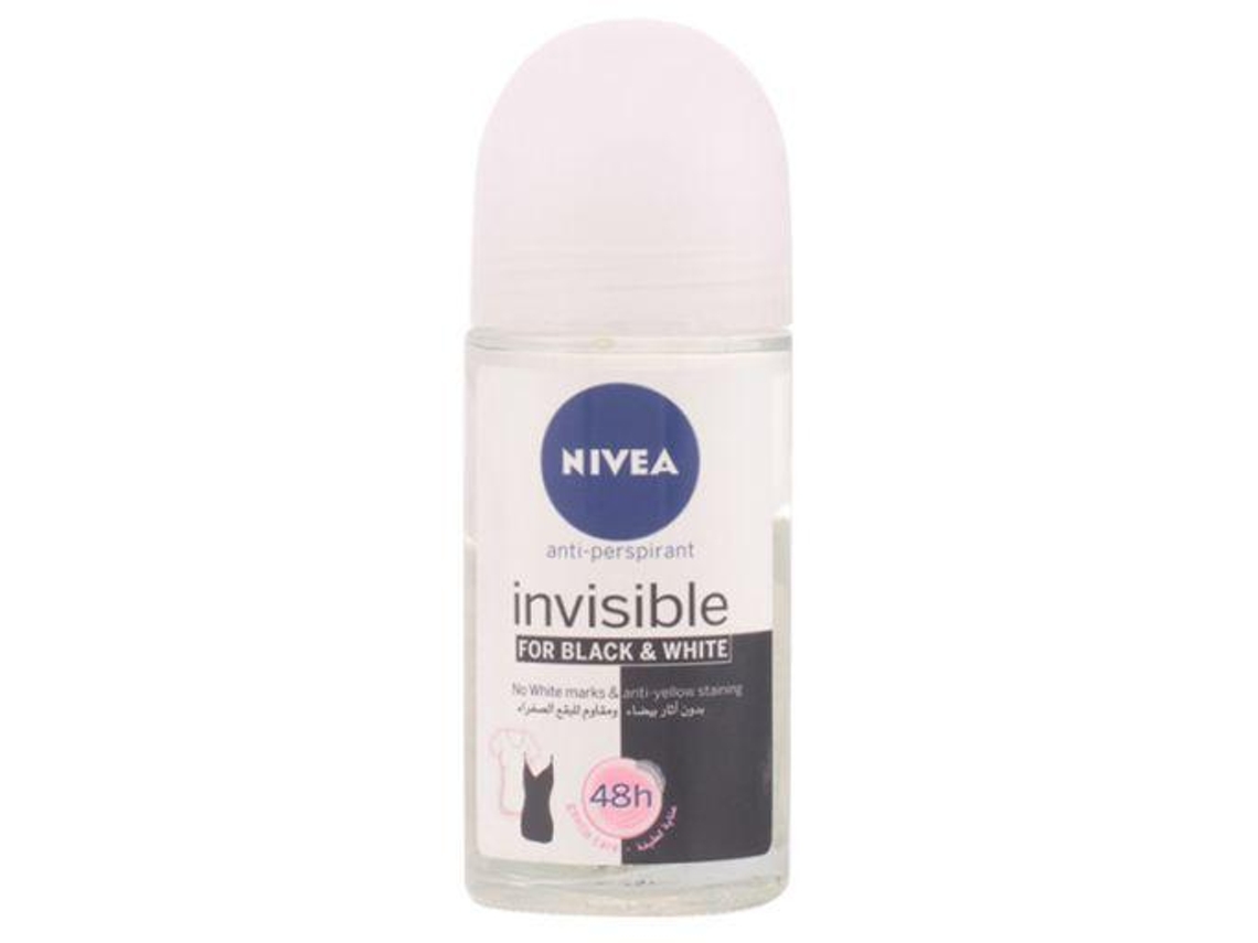Nivea Black & White Invisible Roll-On Deodorant 50 Ml