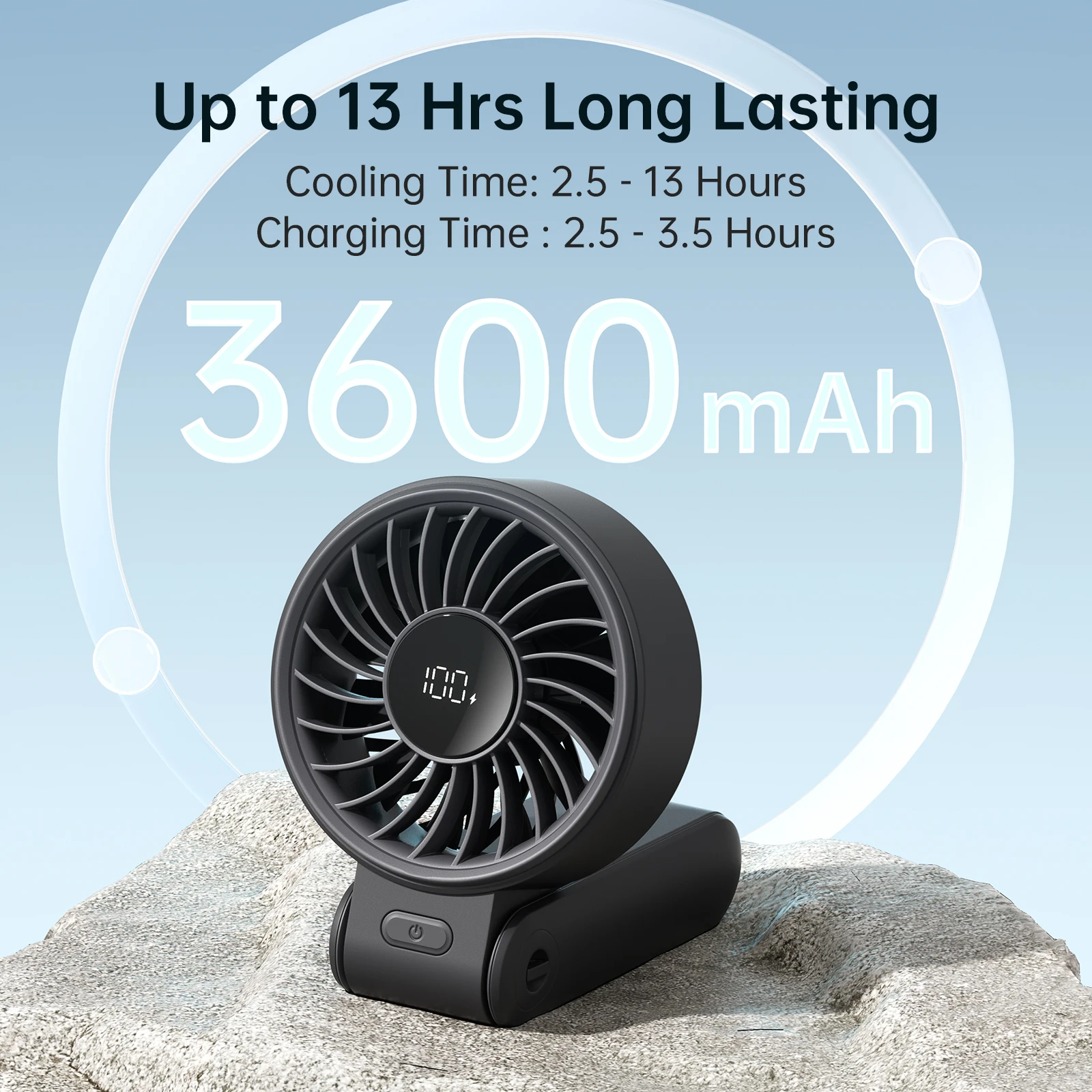 Ventilador de Mesa MDUG com Clipe USB Tipo C