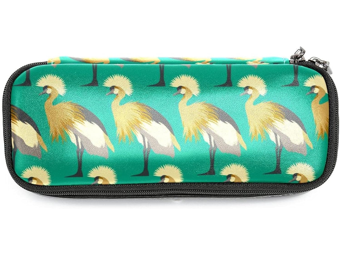 Conjunto grande com estampa abstrata de passageiros, ideal para lápis, marcadores e maquiagem. Também funciona como um acessório indispensável.