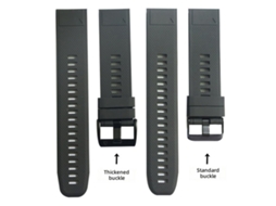 Alça de Silicone para Relógio Garmin Fenix 5, Duas Cores, com Trava Rápida, Idêntica À Original, Compatível com 22/26mm CHABERLU