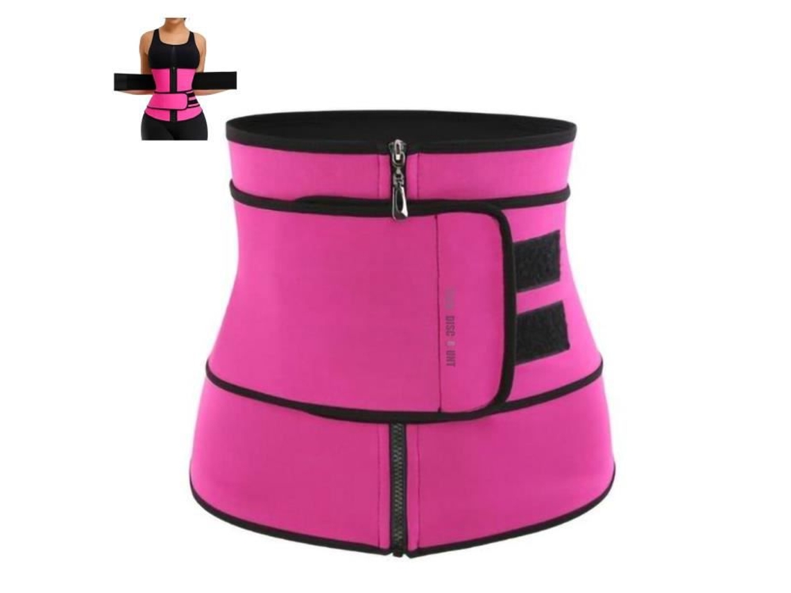Cinto De Esportes - Feminino - Ajustável - Emagrecimento - Tamanho Ajustável - Neoprene Vermelho