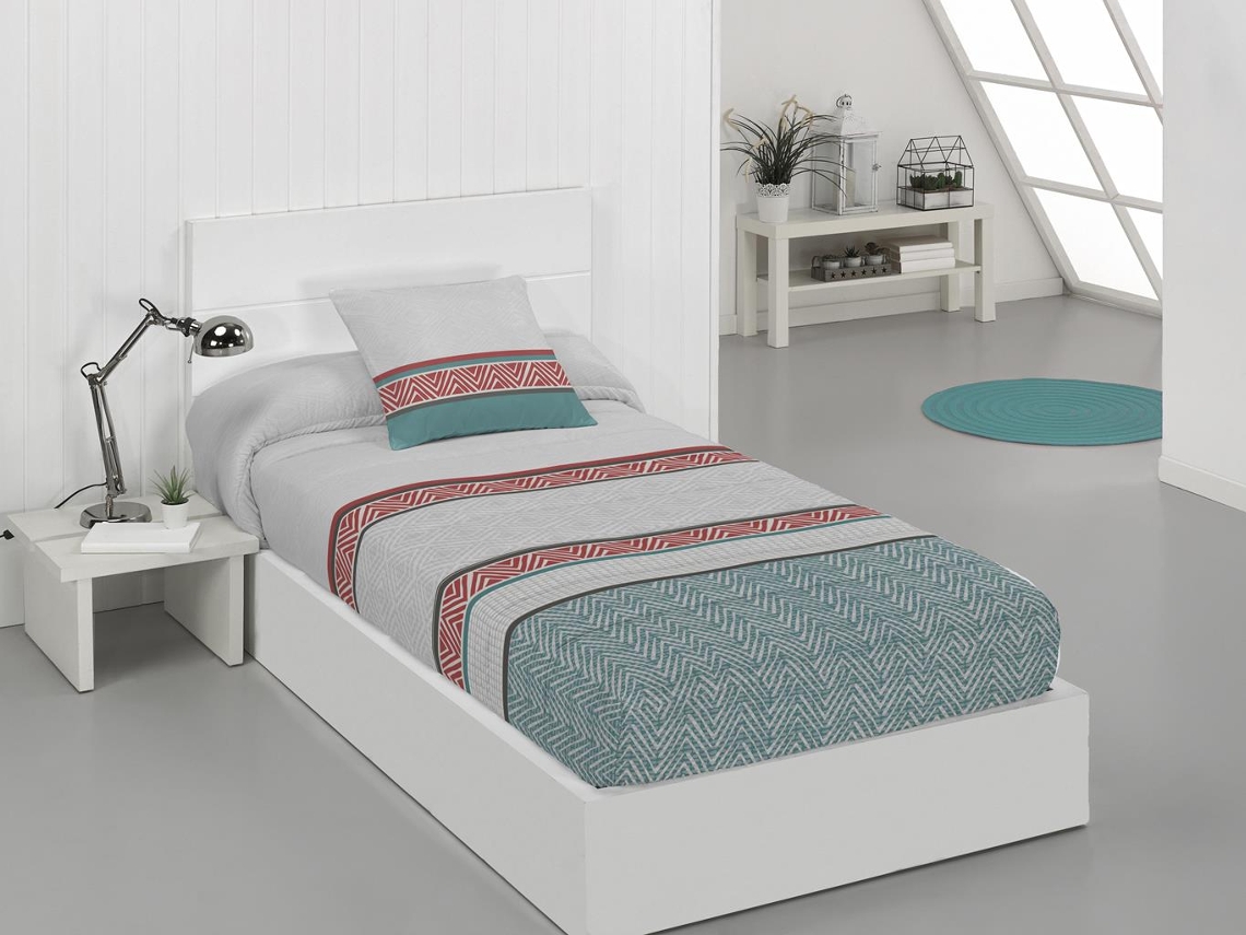 Edredão JVR Cuba (Poliéster - Azul - 105 cm)