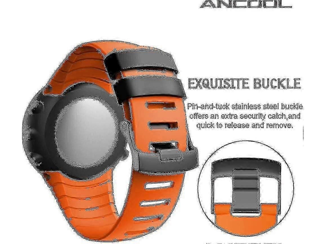 Para Suunto Core Smartwatch - Pulseira De Substituição De Borracha Com Fecho De Metal Para Esportes