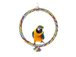 Balanço para pássaros AQUAFORGE com corda de algodão, 25cm