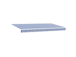 Conjunto 1 Toldo Retrátil Vidaxl Azul Poliéster (350 X 200 Cm)