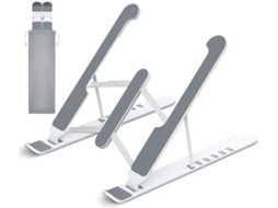 Lurelia Suporte Para Portátil Ajustável, Dobrável, Ergonómico, Antiderrapante, Com Ventilação, Em Silicone, Para 10 A 15,6 Polegadas