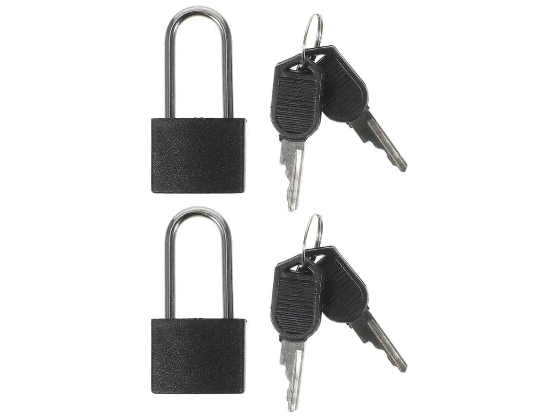 Conjunto De 2 Cadeados Pequenos Com Chave, Resistentes À Ferrugem, Em