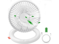 Ventilador De Mesa Sem Fio, Dobrável, Com Bateria De 7 Horas De Duração.