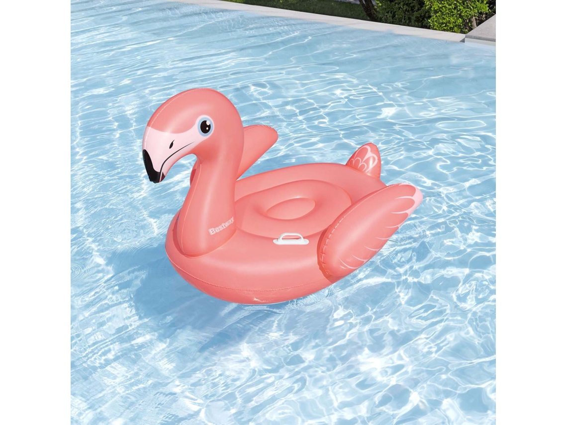 Colchão De Banho Inflável Em Formato De Flamingo, 138 X 107 Cm, Para Crianças A Partir De 3 Anos.