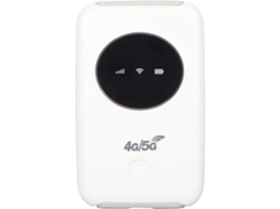 Modem Wi-Fi 4G LTE Desbloqueado, Ponto de Acesso Móvel Wi-Fi 5G, Roteador Wi-Fi com Slot para Cartão SIM e Micro USB, Ponto de Acesso Portátil Slowmoose
