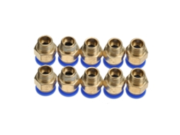 Conector De Tubo De Ar Pneumático Laxiscreed De 10mm Com Conexão Rápida E Rosqueada