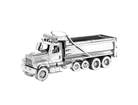 Fascinations Modelo 3D Freightliner Dump Truck Metal DIY Detalhes Superiores Fascinations