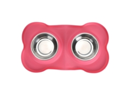Tigelas para Ração de Animais de Estimação, Duplas para Animais de Estimação Rosa AQUAFORGE