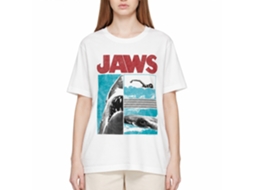 Rockinstone Jaws Movie Panels White Adult T-shirt Size:xl