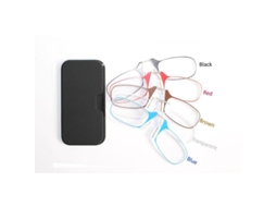 Gafas De Leitura Presbicia Mini Portáteis Sem Cabos Clip Nariz +1.0 A +4.0 Com Estojo Zts Transparente 2.50 Força