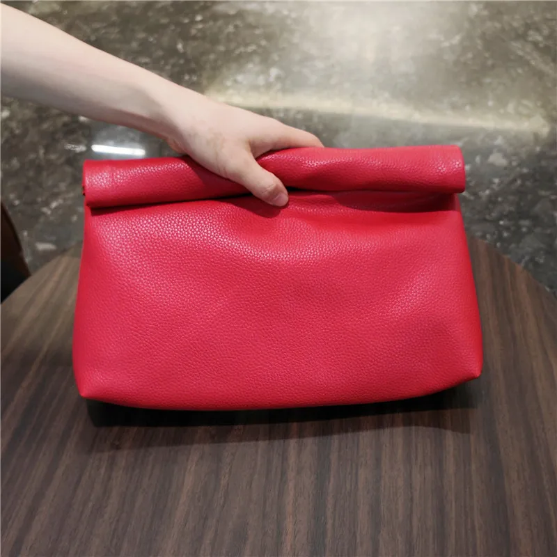 (vermelho) Bolsa Clutch Feminina Casual E Prática, Em Couro Pu Macio, Ideal Para Ocasiões Formais.