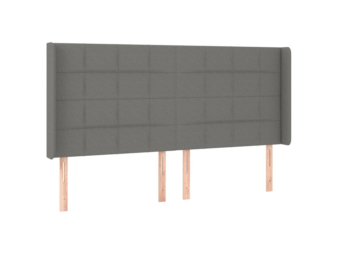 Headboard, Headboards Vidaxl Cinzeto Tecido (183 X 16 X 118/128 Cm)