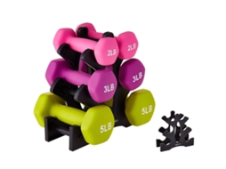 Suporte De Halterofilismo Triangular 3 Andares Para Academia Em Casa 23x22.5x8.5cm