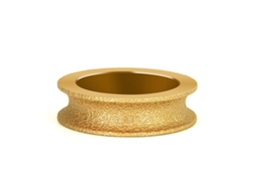 Disco De Desbaste Diamantado Redondo 75mm 3 Polegadas Com Furo 20mm Diâmetro, Brasado A Vácuo Seco, Com Borda Semi