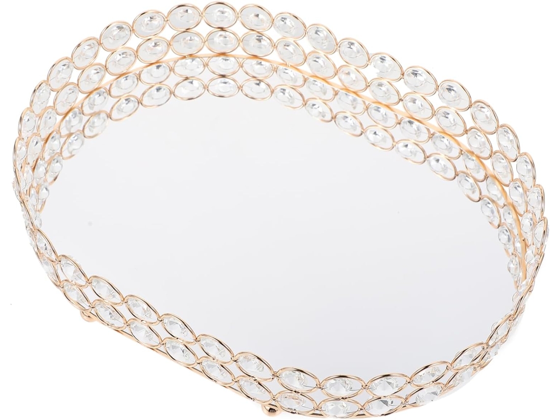 Bandeja Elegante Para Joias (1 Peça), Ideal Para Decoração E Armazenamento. Organizador De Mesa Prático Para...