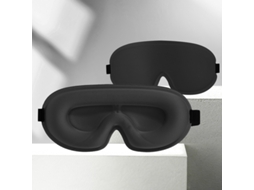 Máscara De Dormir Para Homem E Mulher proteção Contra As Pestanas Sem Pressão, Ideal Para Viagens De Avião. Preto Hexinyigjly