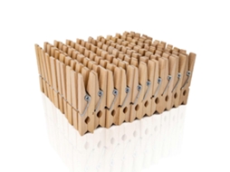 Pinos de Madeira de Abedul Natural 100 Unidades 45mm para Roupa, Comida, Íntimos Y Más