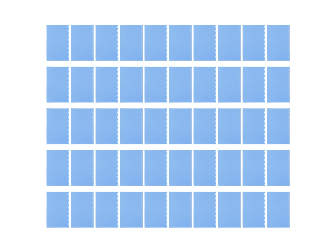 Capa de Encadernação B5 Pp, À Prova D'água, 50pcs, Azul S/MARCA