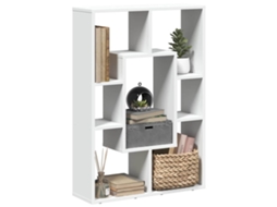 Vidaxl Estante Branca 63x20x90 Cm Madeira Engenheirada