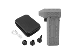 Secador de ar elétrico portátil jet fan turbo 130000 rpm, USB, 10000mAh, cinza S/MARCA