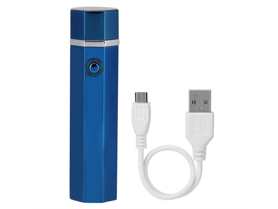 Isqueiro À Prova De Vento Usb Recarregável Eletrônico Sem Chama