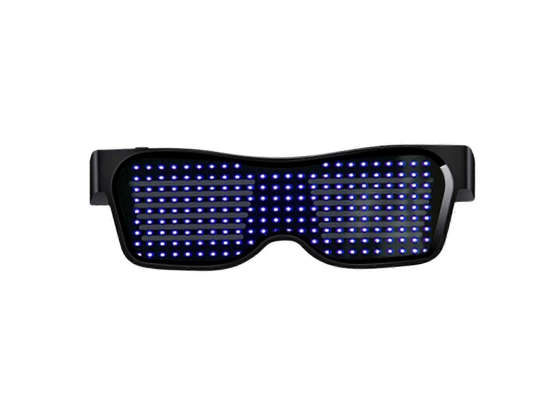 Decorações De Natal Sazonal Bluetooth Led Oculos, Bluetooth App Connected Smart Light Up Personalizado Oculos Led Dynamic-pixel Usb Recarregável Fo
