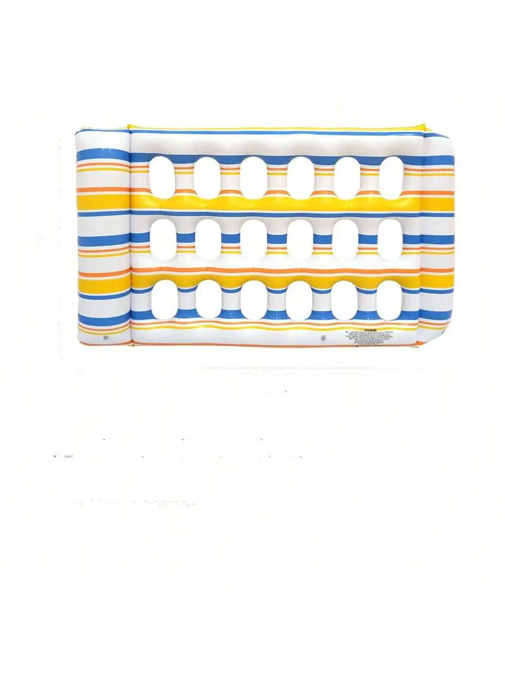 Rede inflável dupla para água, ideal para o verão.
