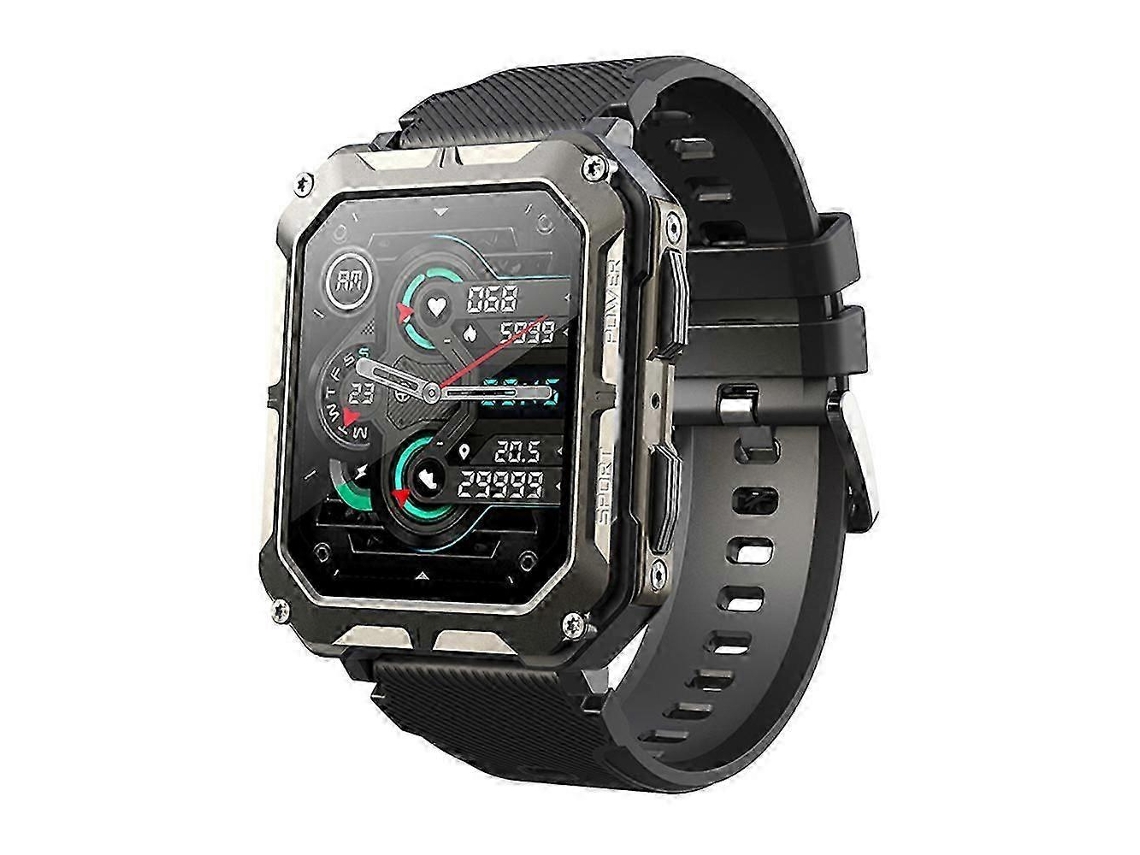 Njord Gear Smartwatch Indestrutível, Smartwatch Tático Robusto com Monitor de Frequência Cardíaca Ly Ebike