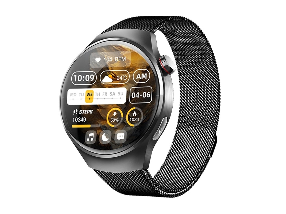Smartwatch com monitoramento de frequência cardíaca e oxigênio no sangue, rastreamento esportivo, SOS, chamadas Bluetooth e notificações da Bestvite.