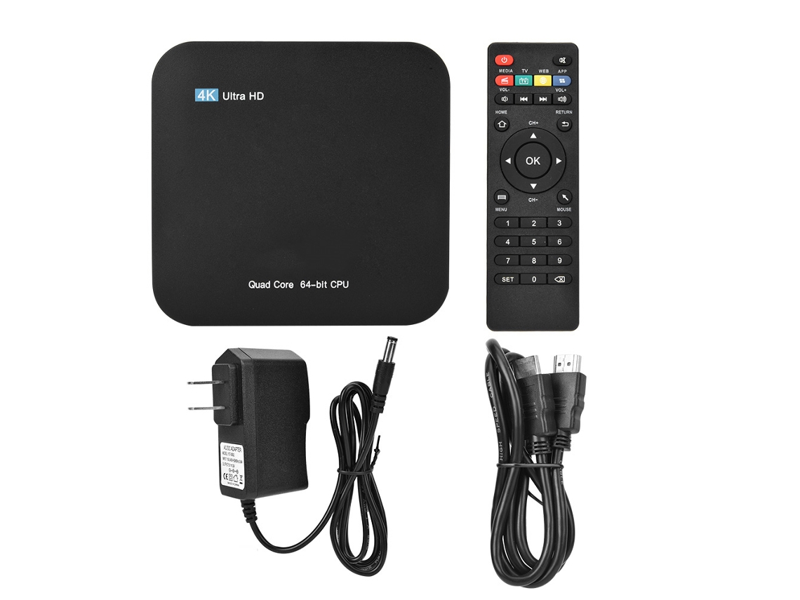 Caixa De Tv Inteligente (reprodutor De Mídia, Conexão Wifi)