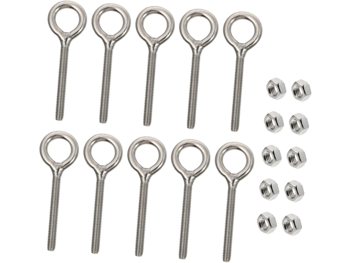Conjunto De Ganchos Inoomp Aço Inoxidável Reforçado Para Pendurar, Res